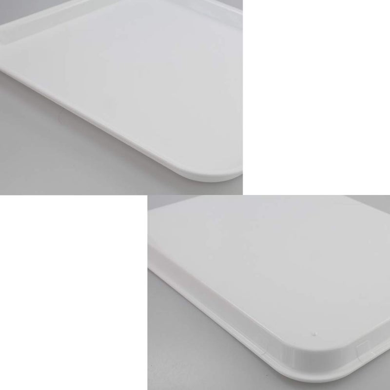 In-House Inhouse White Plastic Serving Tray-Rectangular, 17.2"X13.5"X0.9" (4 Packs) - Image 4